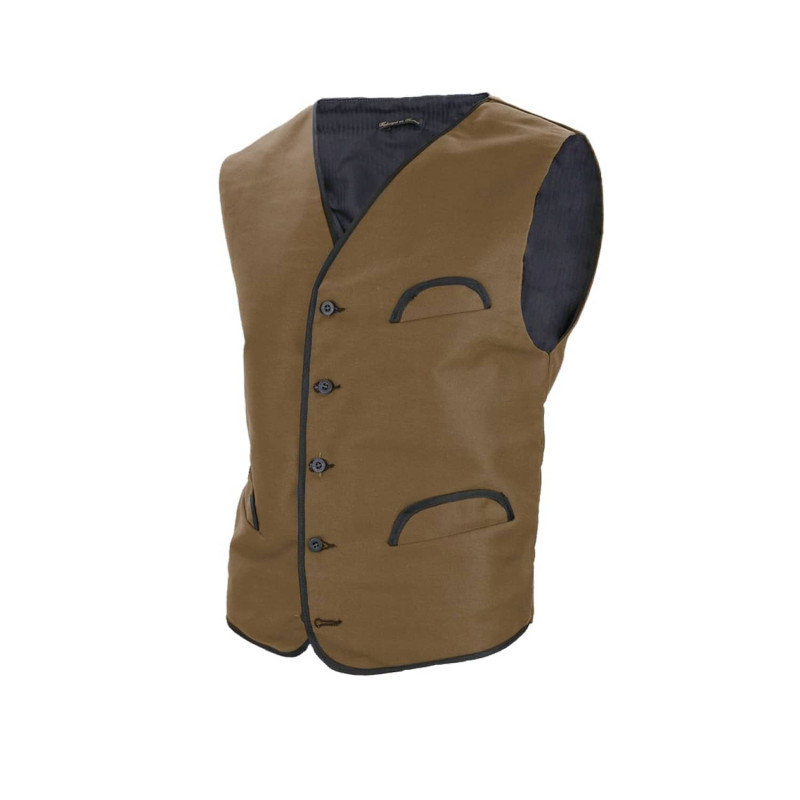 Gilet gardian homme en moleskine