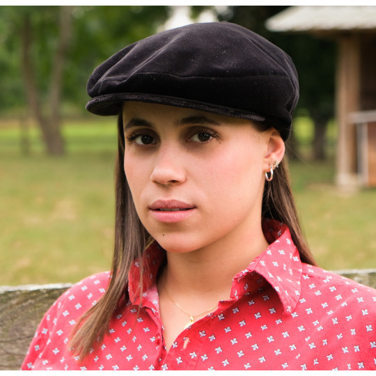 Casquette traditionnelle de gardian en velours palatine