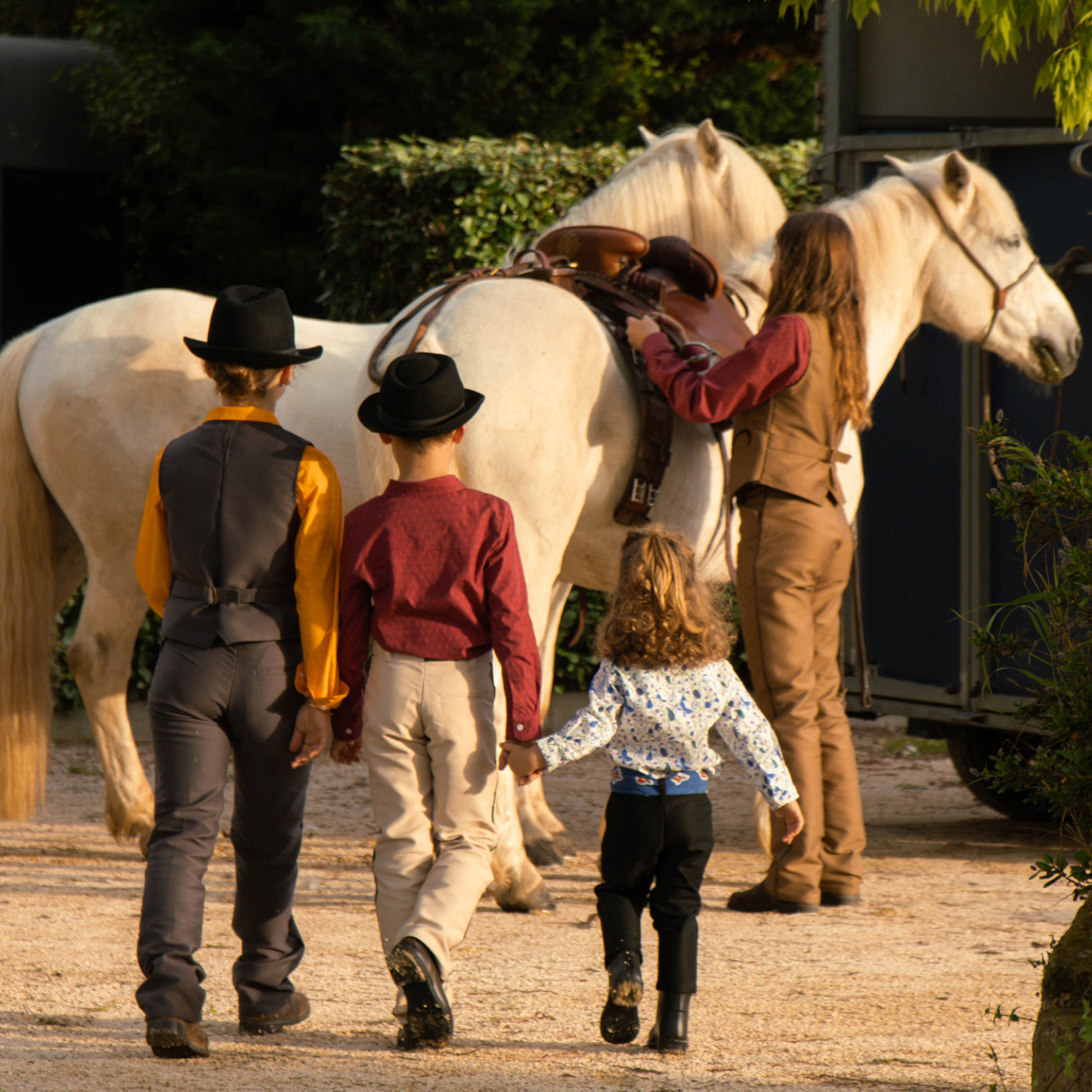 Chemise camarguaise enfant Vincent et Mireille Cigales